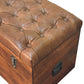 Buffalo Hide Trunk - Chestnut Finish