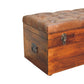Buffalo Hide Trunk - Chestnut Finish