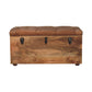 Buffalo Hide Trunk - Oak Finish