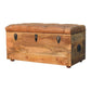 Buffalo Hide Trunk - Oak Finish