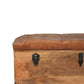 Buffalo Hide Trunk - Oak Finish