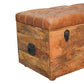 Buffalo Hide Trunk - Oak Finish