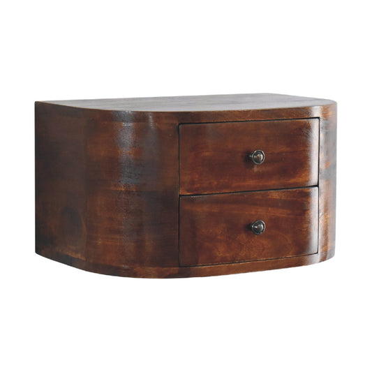 Lunar 2 Drawer Floating Nightstand
