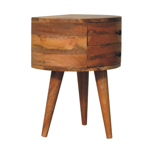 Odyssey Oak-ish Tripod Nightstand