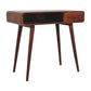 Curved Writing Desk - Chestnut Finish
