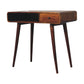 Curved Writing Desk - Chestnut Finish