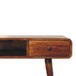 Curved Writing Desk - Chestnut Finish
