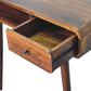 Curved Writing Desk - Chestnut Finish