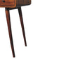 Curved Writing Desk - Chestnut Finish