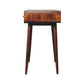 Curved Writing Desk - Chestnut Finish