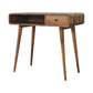 Curved Writing Desk - Oak Finish