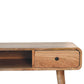 Curved Writing Desk - Oak Finish