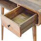Curved Writing Desk - Oak Finish