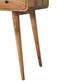 Curved Writing Desk - Oak Finish