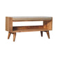 Nordic Storage Bench - Oak Finish