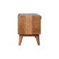 Nordic Storage Bench - Oak Finish