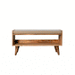 Nordic Storage Bench - Oak Finish