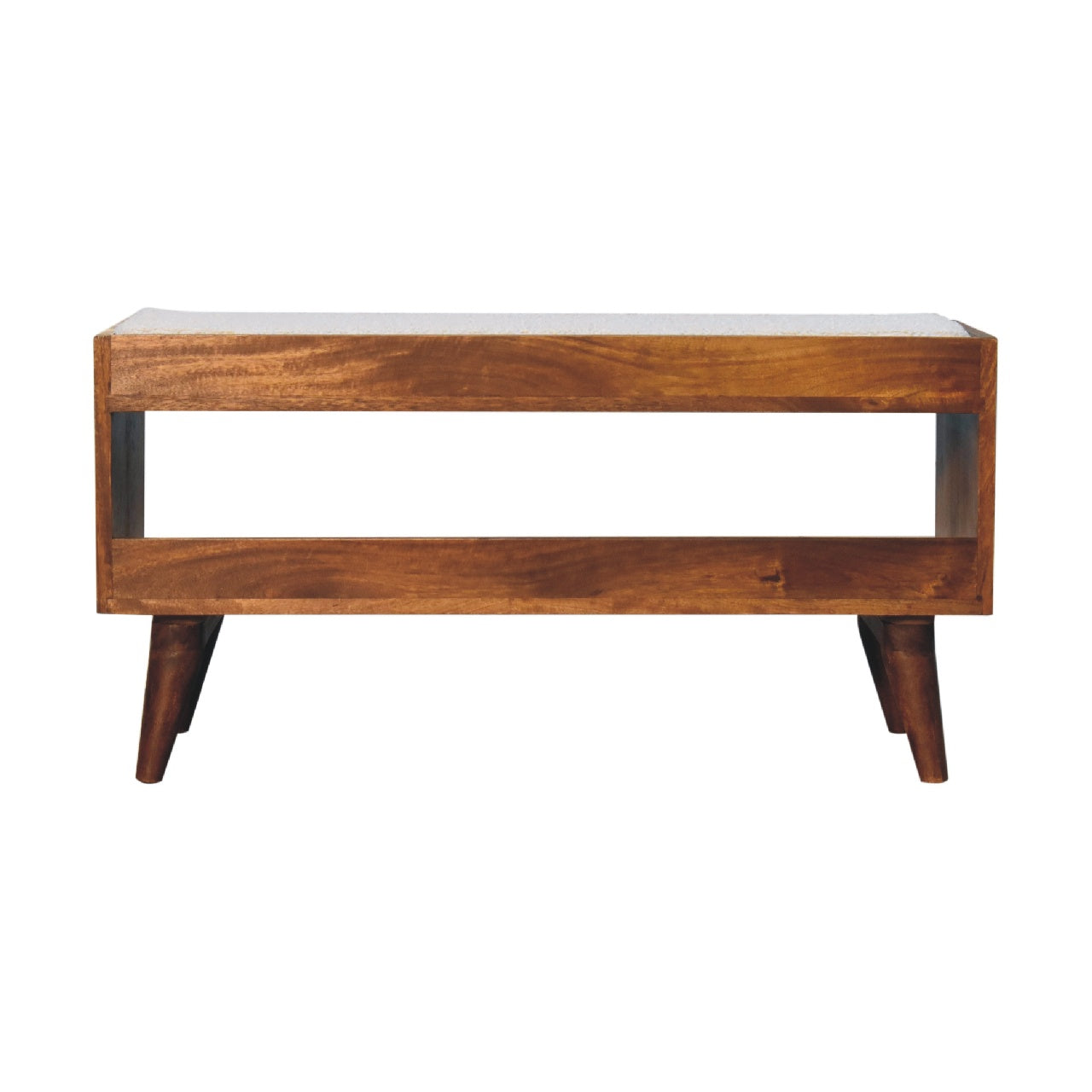 WillowStone Boucle Nordic Storage Bench