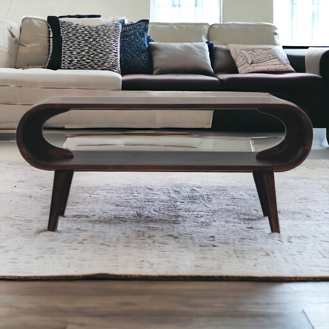 WillowStone Amaya Light Walnut Coffee Table