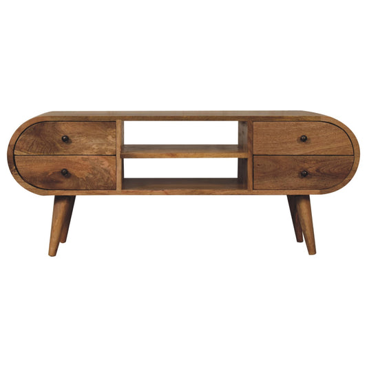 WillowStone Oak-ish Circular Media Unit with 2 Open Slots