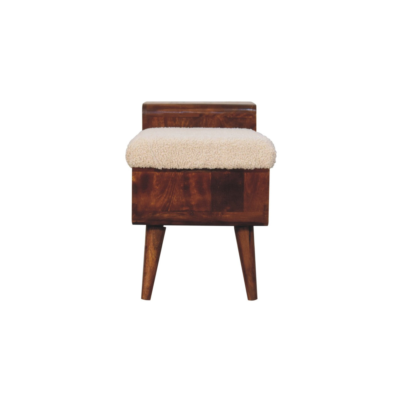 WillowStone Boucle Carved Chestnut Telephone Table