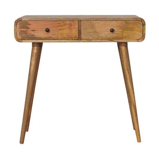 WillowStone Oak-ish Curved Hallway Table