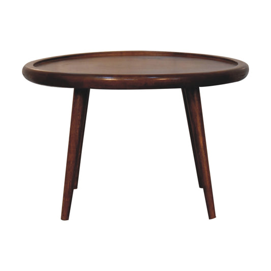 WillowStone Chestnut Plate Coffee Table – handcrafted solid wood furniture by WillowStone