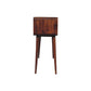 Curved Console Table - Chestnut Finish