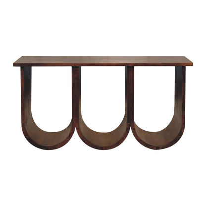WillowStone Triple Open Style Coffee Table – handcrafted solid wood furniture by WillowStone
