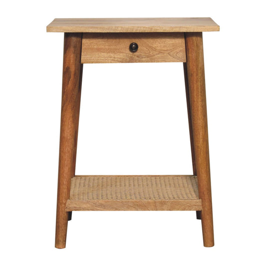WillowStone Woven Solid Wood End Table