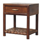 T-Bar Nightstand - Chestnut Finish