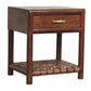 T-Bar Nightstand - Chestnut Finish