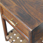 T-Bar Nightstand - Chestnut Finish