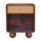 Woven Nightstand - Chestnut Finish