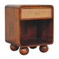 Woven Nightstand - Chestnut Finish