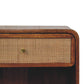 Woven Nightstand - Chestnut Finish