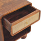 Woven Nightstand - Chestnut Finish