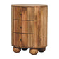 Soba 3-Drawer Ball Nightstand