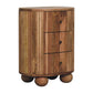 Soba 3-Drawer Ball Nightstand