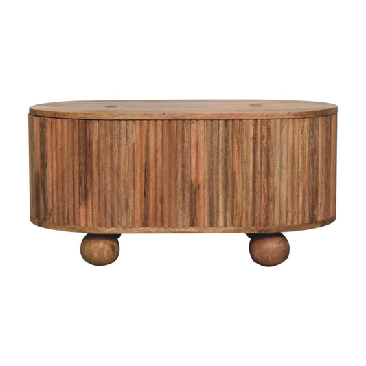 WillowStone Soba Ball Lid-up Coffee Table – handcrafted solid wood furniture by WillowStone