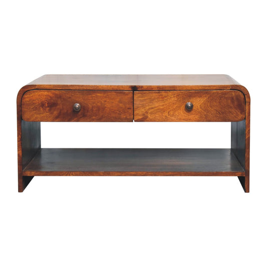 WillowStone Aspen Slim Coffee Table – handcrafted solid wood furniture by WillowStone