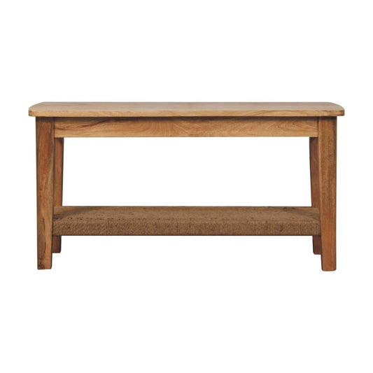 WillowStone Rope Coffee Table – handcrafted solid wood furniture by WillowStone