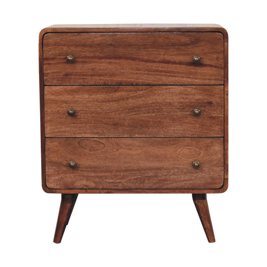 WillowStone Curved Honey Caramel Chest