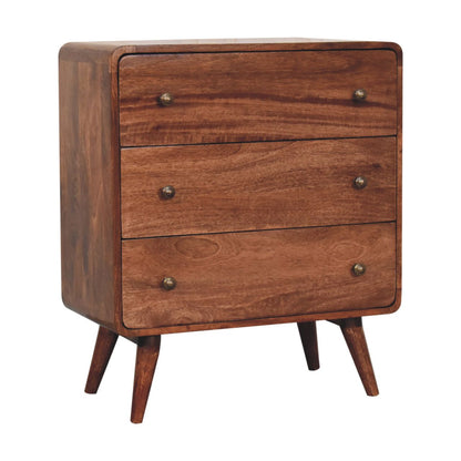Curved Honey Caramel Chest