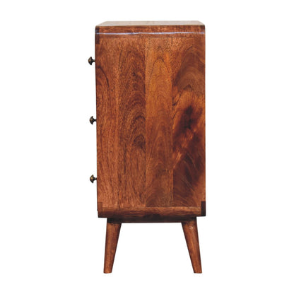 Curved Honey Caramel Chest