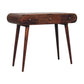 Round Dressing Table - Honey Caramel Finish