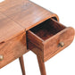 Round Dressing Table - Honey Caramel Finish