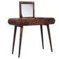 Round Dressing Table - Honey Caramel Finish
