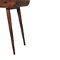 Round Dressing Table - Honey Caramel Finish