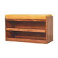 Buffalo Hide Storage Bench - Honey Caramel Finish